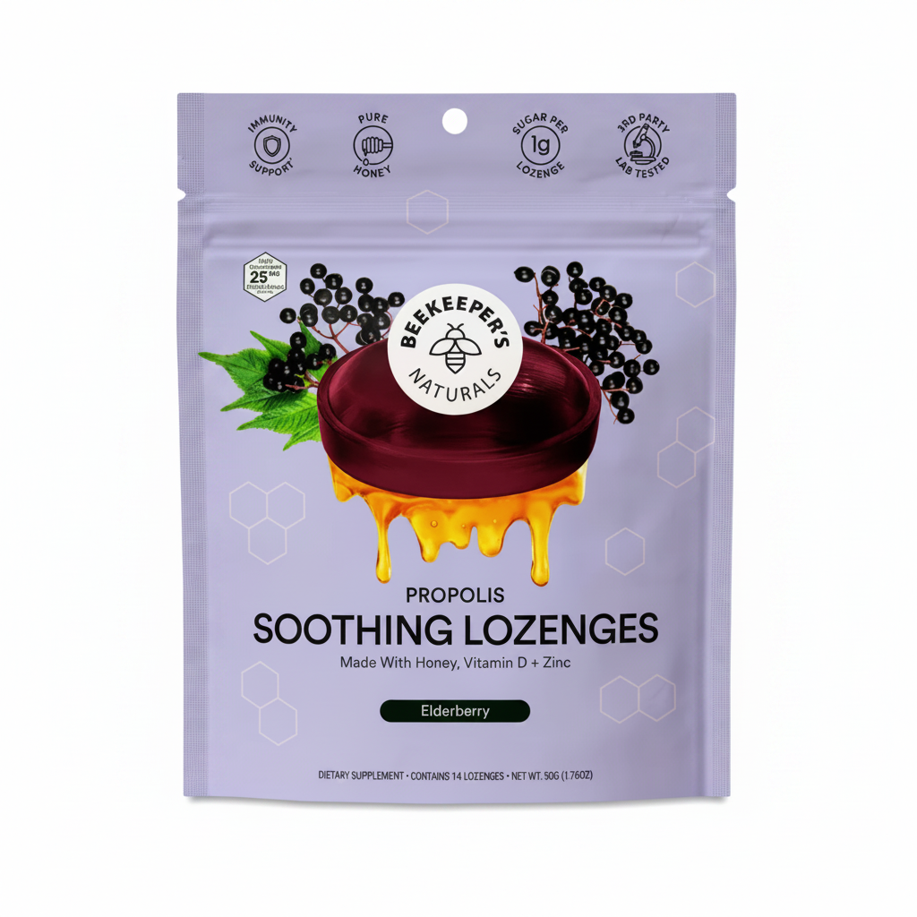Beekeeper's Propolis Soothing Lozenges Elderberry