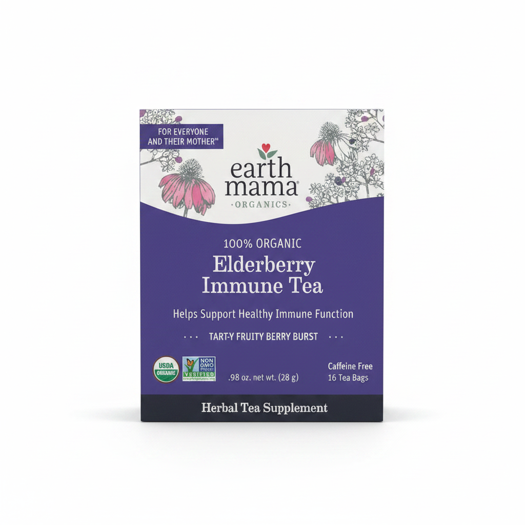 Earth Mamma Elder Berry Immune Support Tea