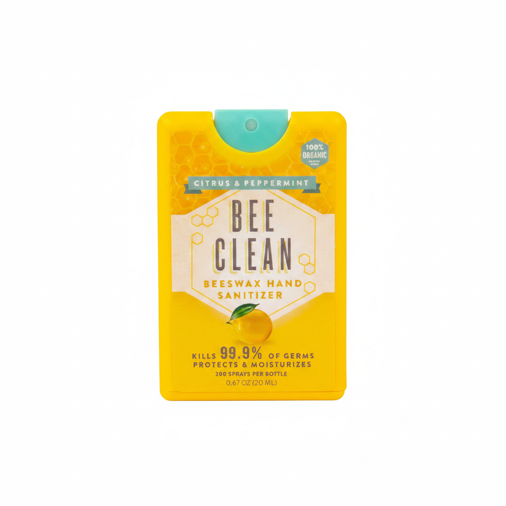 Bee Clean Organic Beeswax Hand Sanitizer